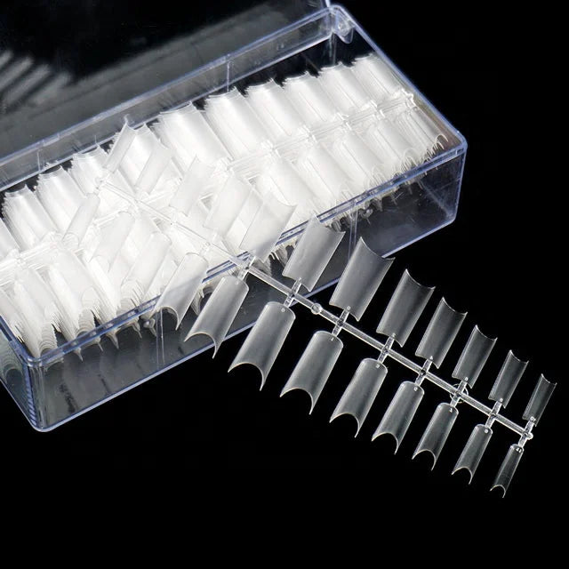 Hot Selling Trapezoidal Extended ABS Nail Patch 500 Pieces Per Box Scratchless French Fake Nail Art Popular Europe's Nail Salons