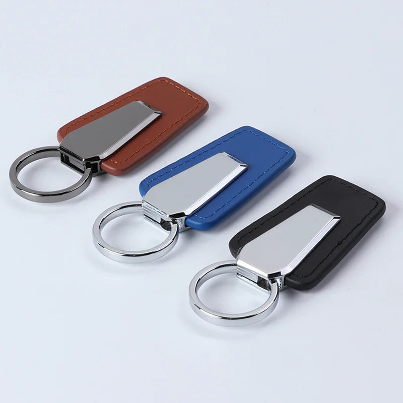 Promotional Products Marketing Gifts With Laser Engraving Custom Logo Pu Leather Kerying Keychain
