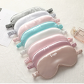 Premium Silk Satin Eye Cover Eyemask Super Soft Padding Blindfold Silk Satin Sleep Mask with Elastic Strap