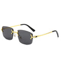 WL2001 New Rimless Metal Rimmed Frame Sun Glasses Retro Punk Sunglasses Designer Custom UV400 Shades