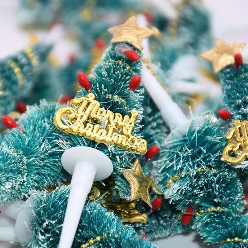 Christmas Decoration Items Exquisite Three-dimensional Christmas Tree Cake Topper Decoration