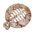Wholesale Fashion Retro Women Resin Hair Comb Banana Hair Clip Round Fish Clips for Women