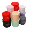 New Arrival Gift Box Valentine's Day Portable Hug Bucket Cylinder Round Flower Box with Handle