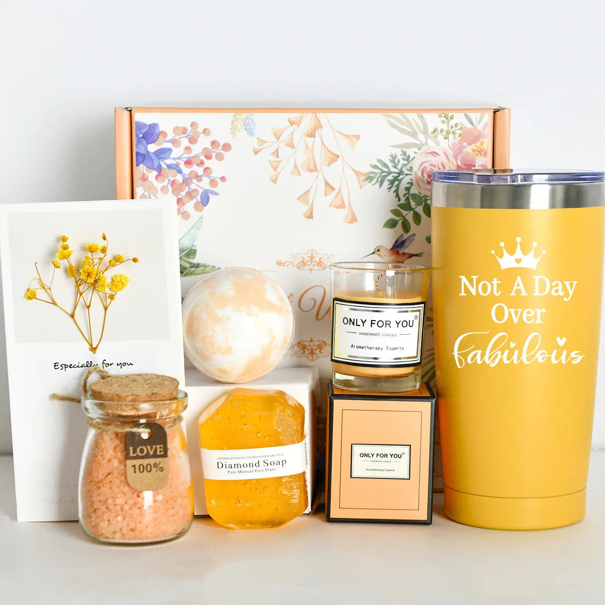 Wholesale Women Care Get Well Soon Gift Boxed Scented Candle Private Label Blanket Bath Bombs Spa Relaxing Luxury Gift Sets