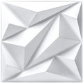 Household Moisture-proof Modern White Black Geometric Diamond Shape 3D PVC Wall Panel Sticker Home Wall Decorations Interior