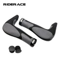 RIDERACE Non-slip Grips Bike Ergonomics Rubber Handlebar Covers Extended Bar End Shock Absorption MTB Cycling Hand Rest Bars