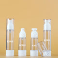 15ml 30ml 50ml White Plastic Vacuum Cosmetic Pump Bottle Airless Serum Lotion Spray for Skin Care & Shampoo