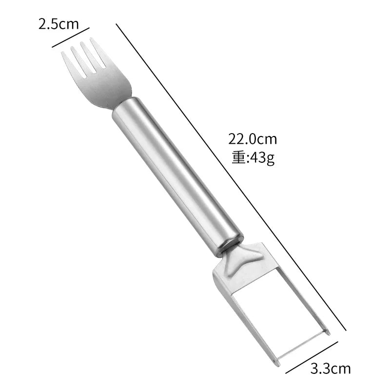 Johold Stainless Steel Watermelon Cutting Artifact Multi-functional Fork Cutting Melon Divider Creative Tool Fruit Fork