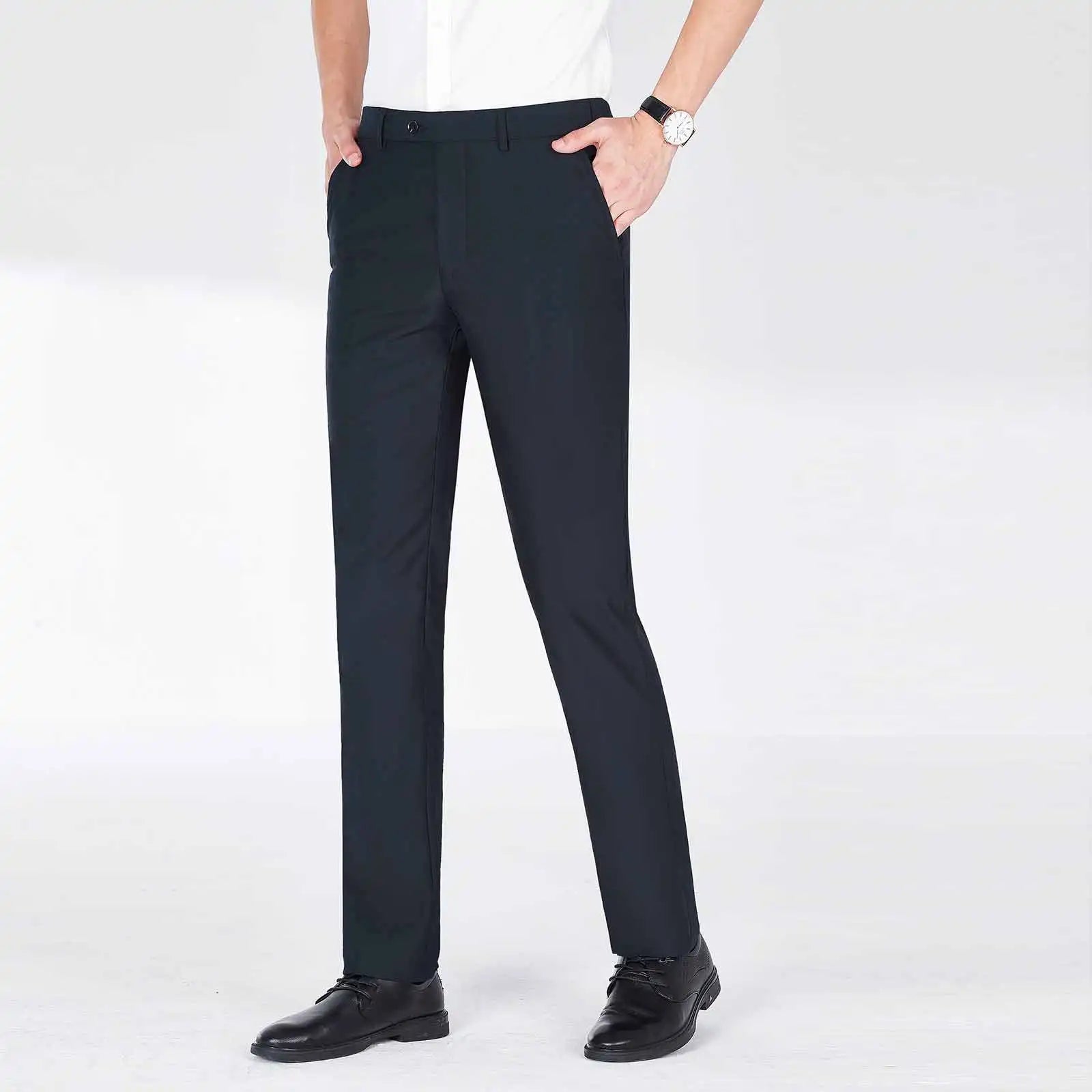 Men Suit Pants Casual Office High Quality Wool Trousers Business Pants for Men Wedding Party Dress Social Trousers Men's Pants
