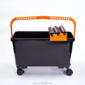 Professional Ceramic Tile Washing Bucket With Grid Sponge and Double Roller for Efficient Grout Cleaning and Floor Maintenance