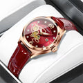 Poedagar Waterproof Luminous Ladies Watch Diamond Luxury Casual Quartz Watches Leather Watches Women Wrist Calendar Clock