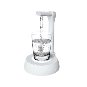 2026 Newest Model Portable Water Pump Type-C Charging Circle LED Light Desktop Electric Water Dispenser for Office