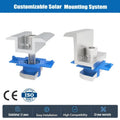 Factory Sale Solar Panel Mounting Roof or Ground AL 6005 T5  Horizontal or Vertical Mid Clamp End Clamp