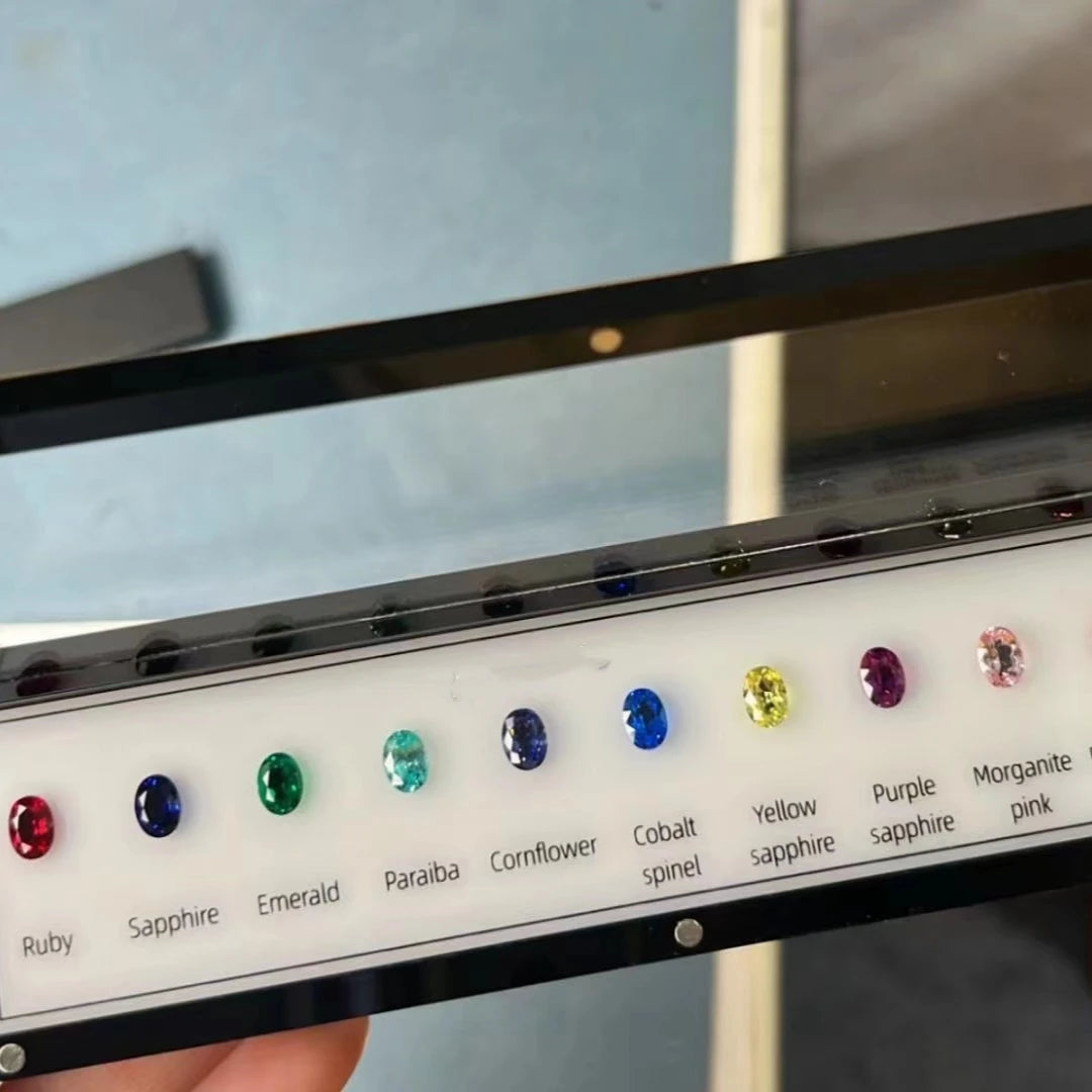 Diamond Tools Gemstones Color Reference Chart Jewelry Making Lab Grown Ruby Sapphire Paraiba Cornflower Spinel Diamond Tester