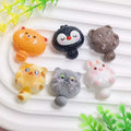 Kawaii Animals Cartoon Miniatures Flatback Resin Charms for DIY CraftsScrapbooking Embellishments