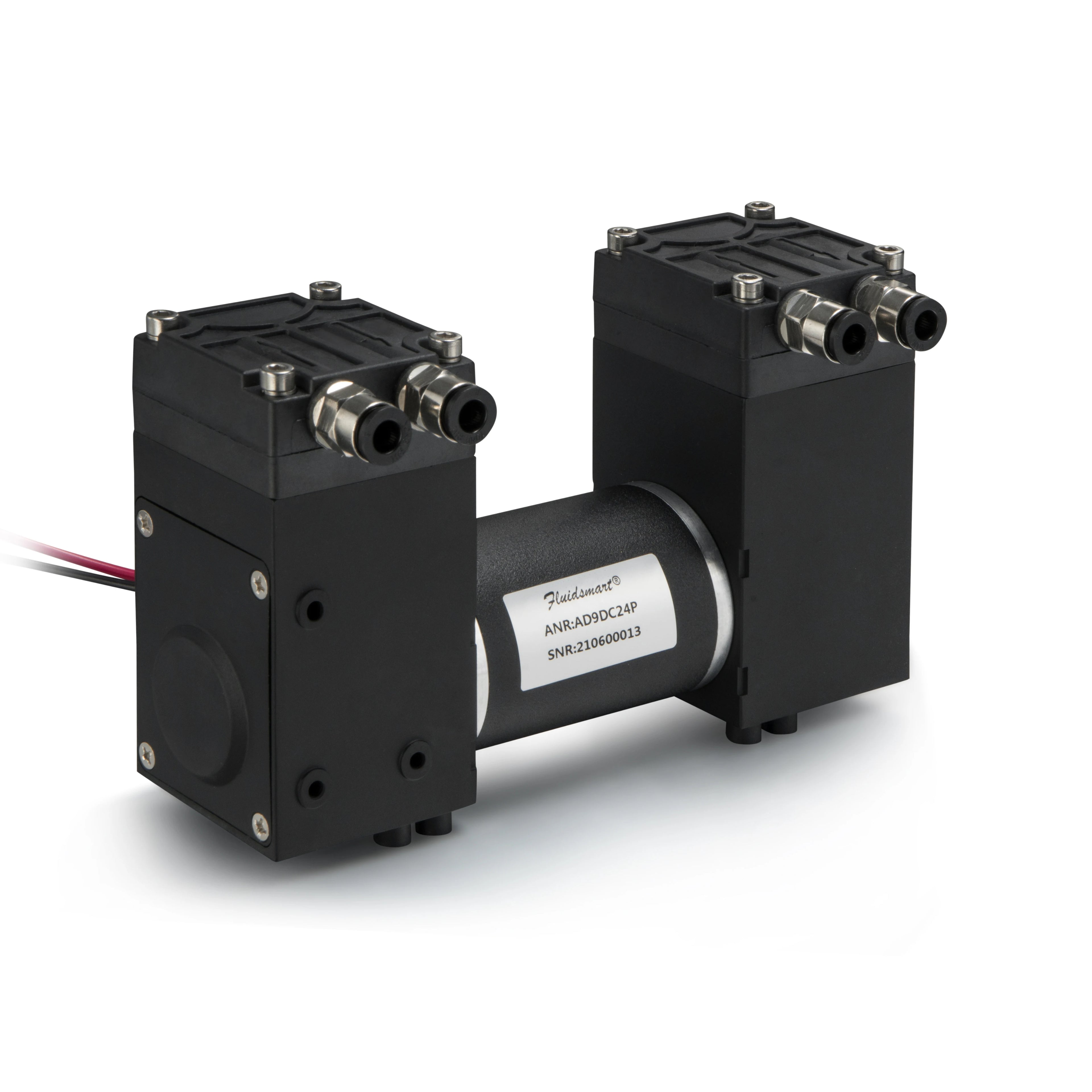 24v DC PTFE Anti-corrosion Diaphragm Micro Vacuum Pump Brush Motor 23L/min -80Kpa 1.5-2Bar Automotive Industry Lab