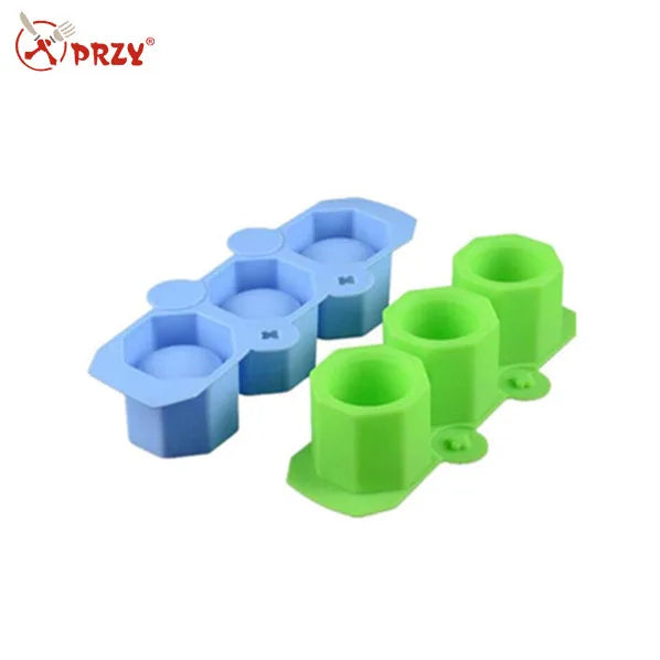 3 Cavities Silicone Mold Making Concrete Cement Vase Ice Cup Ice Bucket Aromatherapy