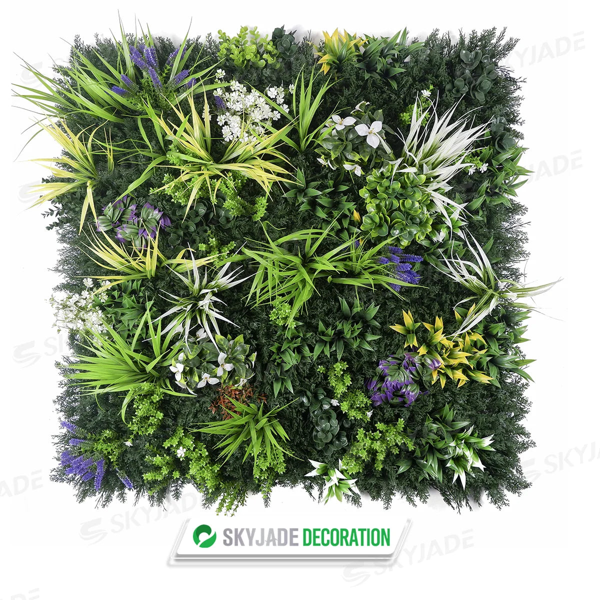 SKYJADE SKJ-Zhang Early Spring Orris Splicing Artificial Plants 100*100cm Green Indoor Outdoor Decoration 100% Natural Grass