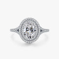 Ailmay Classic Luxury Oval Dazzling AAAAA Zirconia Finger Ring for Women Fashion 925 Sterling Silver Romantic Wedding Jewelry