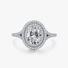 Ailmay Classic Luxury Oval Dazzling AAAAA Zirconia Finger Ring for Women Fashion 925 Sterling Silver Romantic Wedding Jewelry