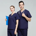 Best Selling High Quality Women Men Doctor Hospital Uniform Cotton Polyester Scrubs Set Custom Dental Clinic Nursing Uniforms
