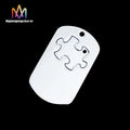 1 Set Square Puzzle Necklace Keychain Pendant Stainless Steel Metal Diy Charms Jewelry Component