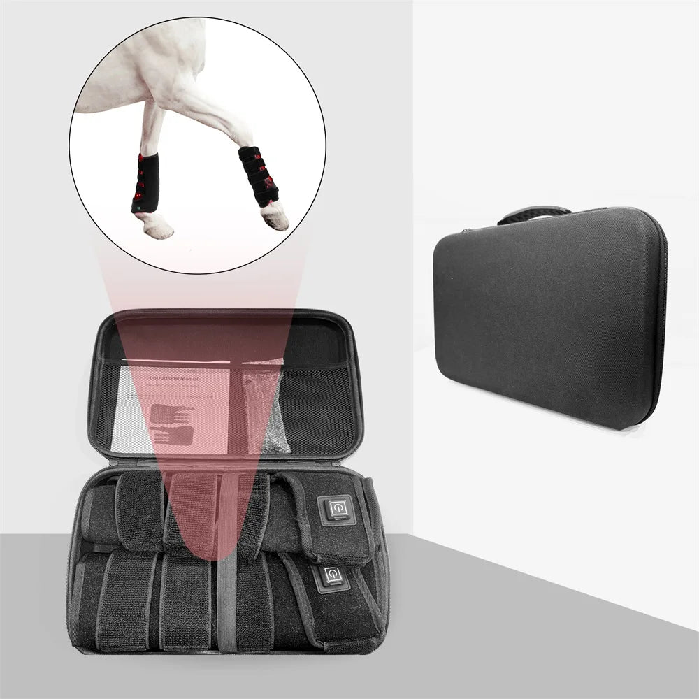 Custom Equine Infrared Light 660nm 850nm Red Led Light Therapy Pad for Horse Leg 64x35x16cm 120 Beam Angle
