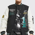 OEM Custom Patch Chenille Embroidery Streetwear Plus Size Coat Varsity Jacket for Men