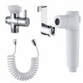 Modern Design Wall-Mounted Toilet Bidet Sprayer Set with Hose Holder Plastic Material for Bathroom