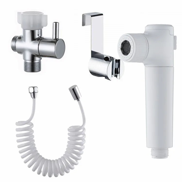 Modern Design Wall-Mounted Toilet Bidet Sprayer Set with Hose Holder Plastic Material for Bathroom