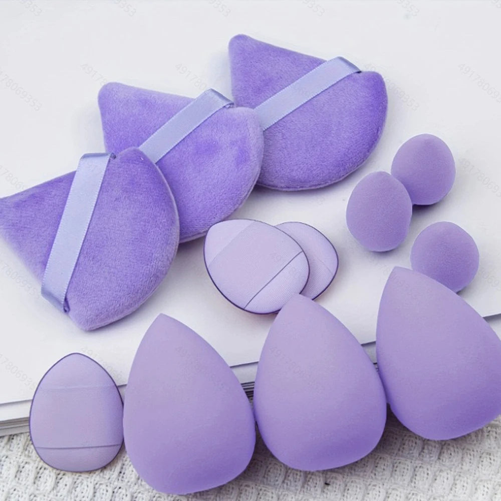 Custom Set of 12 Loose Cosmetic Foundation Makeup Sponges Beauty Makeup Tools Powder Puff Applicator Sponge Pads