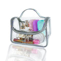 Custom Logo Pvc Clear Women Cosmetic Storage Bag Plastic Travel Organizer Transparent Zipper Cosmetic Makeup Bag