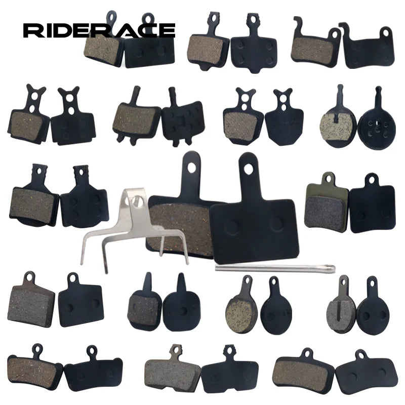 RIDERACE 2Pcs/pair MTB Bike Hydraulic Brake Lamella Bicycle Disc Brake Semi-metal Pads Durable Cycling Parts for SHIMANO MAGURA