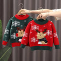 Autumn Winter Casual Men's Sweater Long Sleeve Slim Knitted Pullovers Fashion Contrast Crew Neck Knitted Pullover Men Clothing