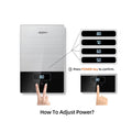 LED Display Instant Electric Tankless Water Heater Wall-Mounted IPx4 Waterproof Knob Control Household Safety Features Garage