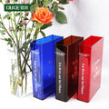 New Best Selling clear Acrylic Literature Book Style Vase  Flower Vase