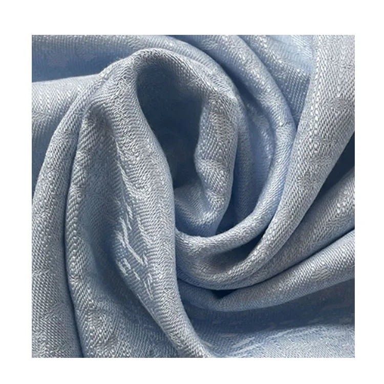 260g High Grade Lyocell Rayon Linen Jacquard Vintage Plain Fabric for Costume Designer
