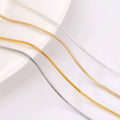 Brass Copper 1.2mm in Meters Wholesale Custom Jewelry Finding Hexagonal Round Silver Gold Snake Chains