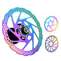 MTB Disc Brake Rotor G3/ HS1 160 180 Colorful Stainless Steel Rotor Disc for Mountain Road Cruiser Bike Brake Parts Accessories