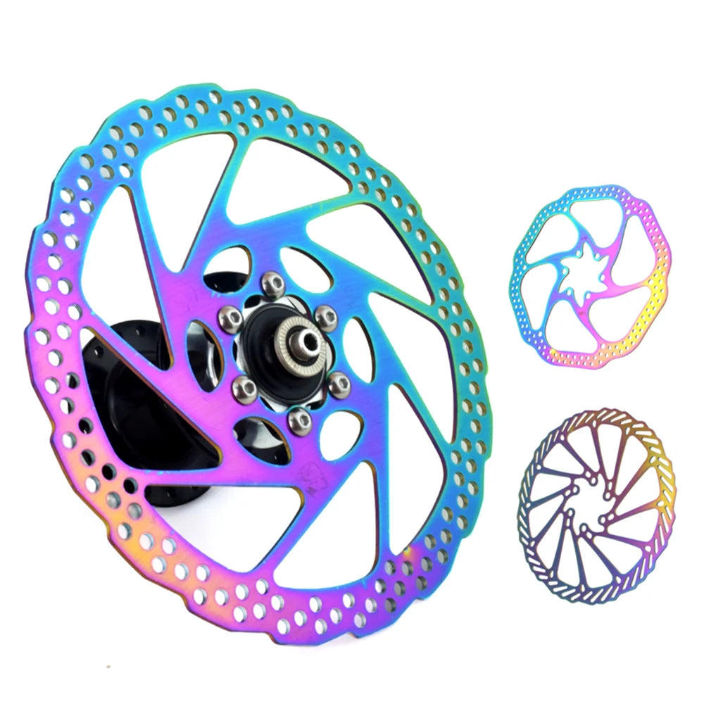 MTB Disc Brake Rotor G3/ HS1 160 180 Colorful Stainless Steel Rotor Disc for Mountain Road Cruiser Bike Brake Parts Accessories