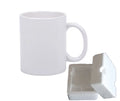 11oz Ceramic Sublimation Mug Wholesale Sublimation White Blanks Tumbler With Foam Box