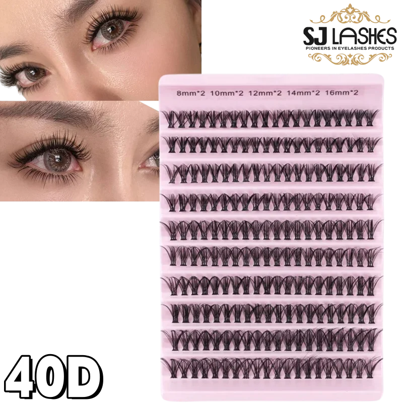 40D Premade Lash Clusters Soft Fluffy Volume Eyelashes
