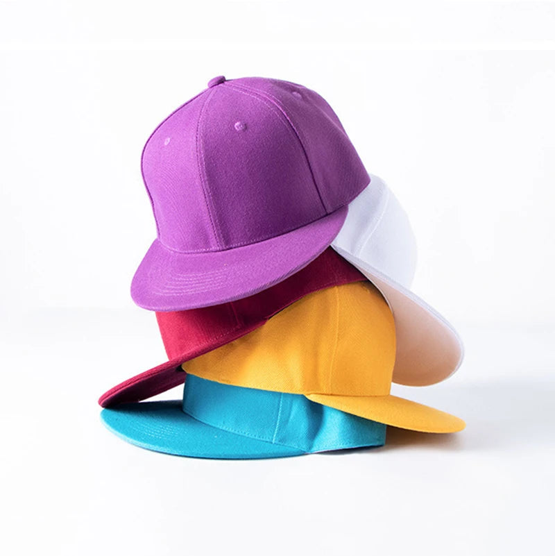 Factory Promotional Unisex Fashion Hip Hop Sporty Canvas Flat Brim Custom Men's Snapback Dad Hat