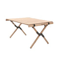 Outdoor Portable Folding Pine Wood Japanese Design Camping Table for Barbecue and Picnic