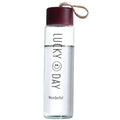 Customization 12oz and 350ml Portable Slim Frosted Glass Water Bottles for Milk and Coffee