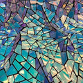 Iridescent Geometric Irregular Embroidery Sequin Velvet Fabric