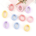 Women's Nylon Checkerboard Hair Band Accessory for Girls' Children Ponytail Daily Use Elastic Hair Tie Towel Ring