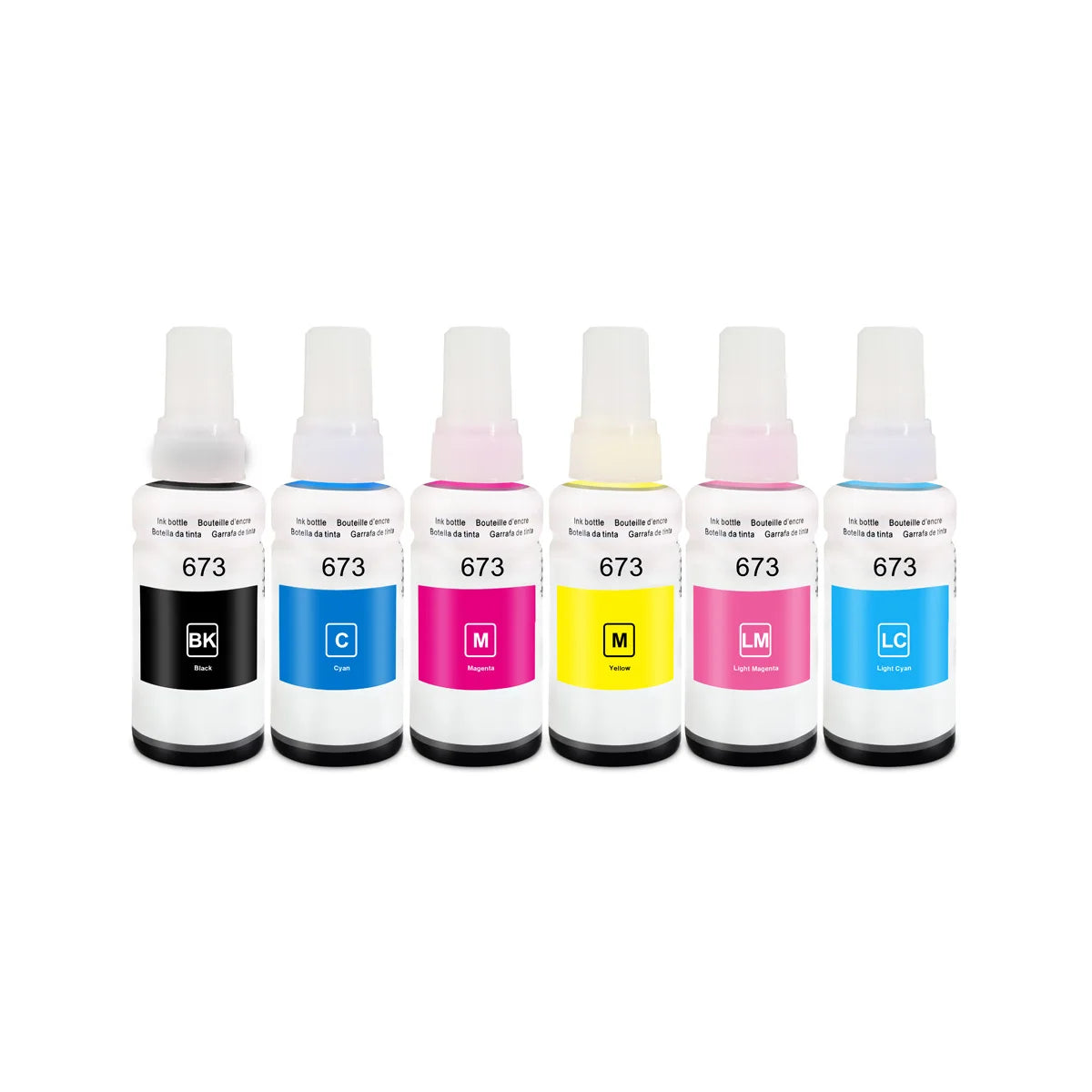 Factory Sale Aomya 673/674 Ink Premium Office Refill Ink for Epn EcoTank L800/L805/L810/L850/L1800 Six Color for Printer