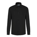 Top Brand Quality 65%bamboo 35%cotton Twill Business Long Sleeve Formal Black Smart Dress Men's Shirts