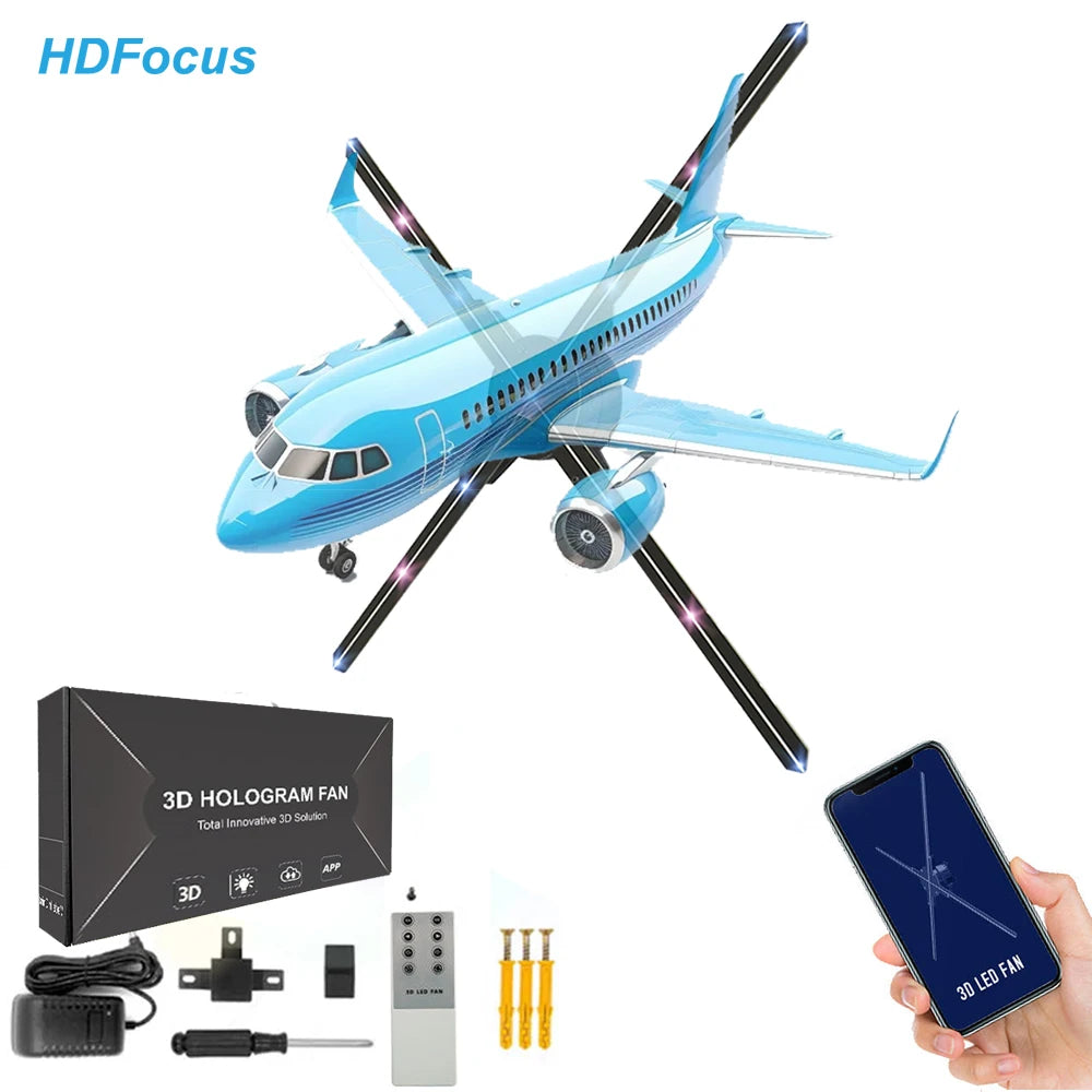 65CM 3D Hologram Fan for Museum Education High Quality Indoor Holographic Display Enhancing Visitor Engagement